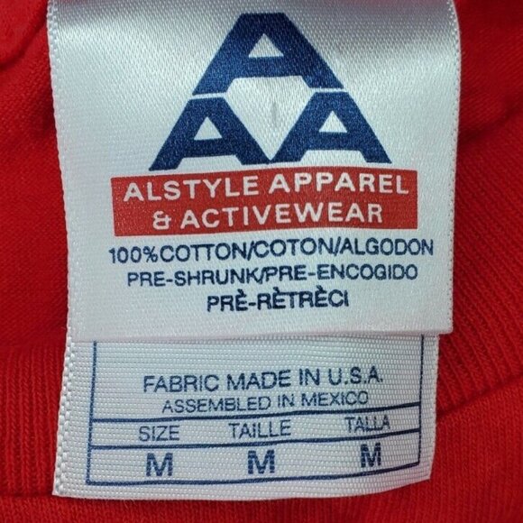 Alstyle Apparel & Activewear USMC Bravest Of The Brave Semper Fi Med Red T Shirt - Picture 8 of 10